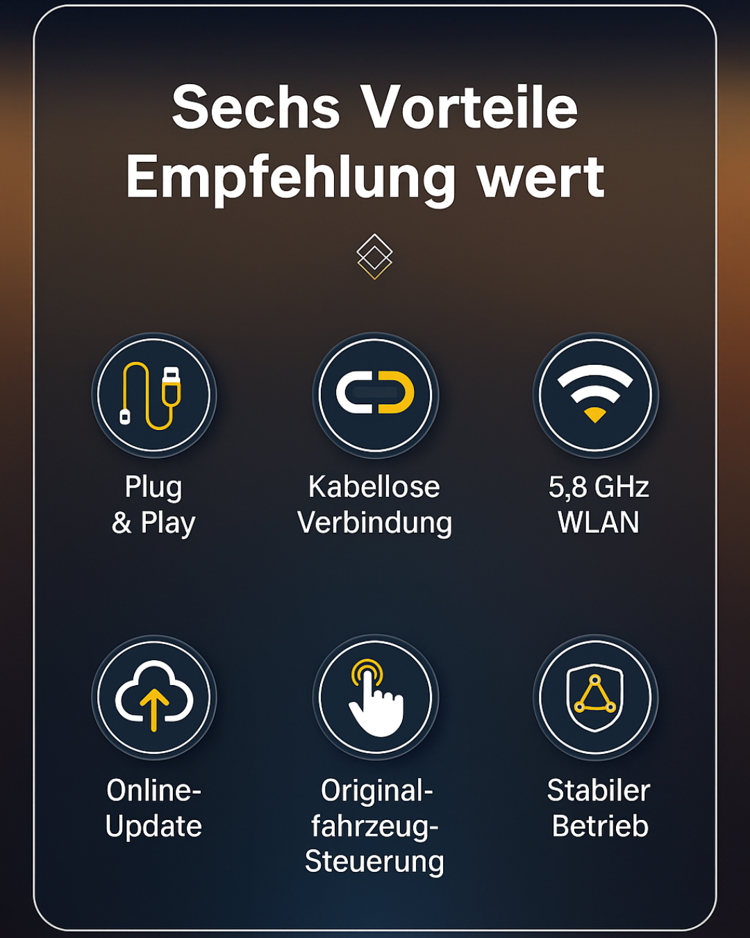 Kabellos. Zukunft – mit dem 2025 HEYINCAR 2‑in‑1 Adapter