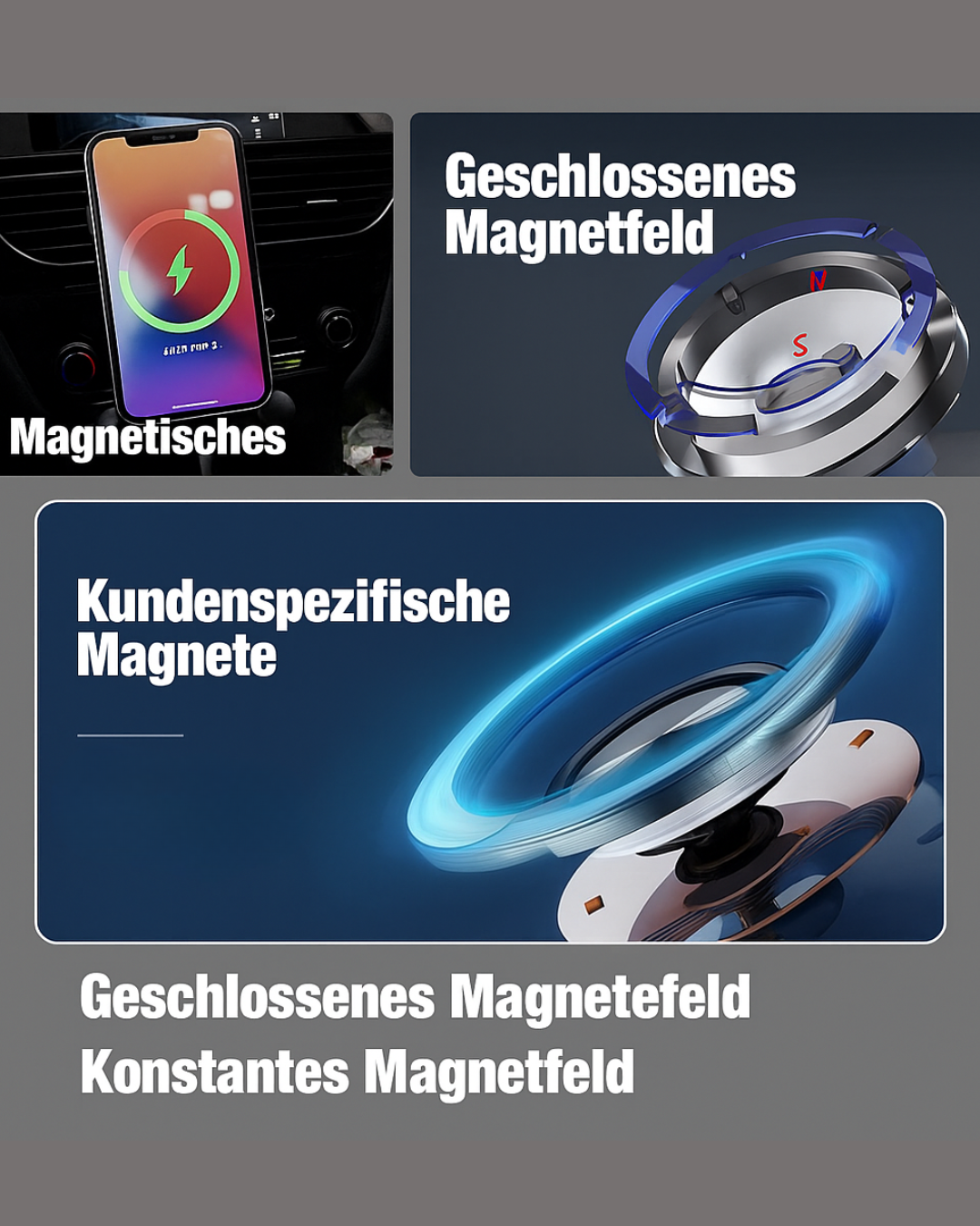 Handyhalterung für Mercedes C-Klasse W205 & GLC X253/C253
