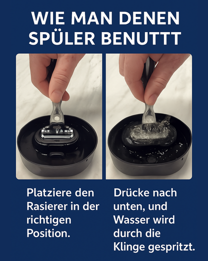 Rasierer‑Spüler & Halter