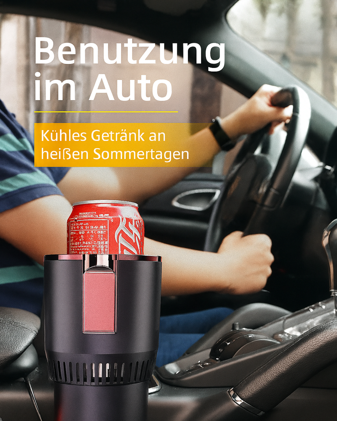 Smart Car 2-in-1-Getränkehalter für heiße und kalte Tasse