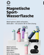 Premium Sport-Trinkflasche mit Magnethalter