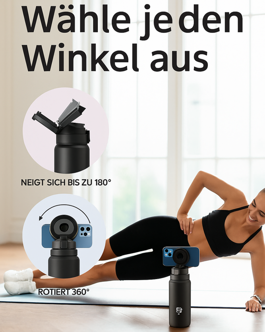 Premium Sport-Trinkflasche mit Magnethalter