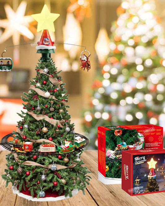 Batteriebetriebener Eisenbahnzug mit Ton & Licht – Dekoration zum Aufhängen