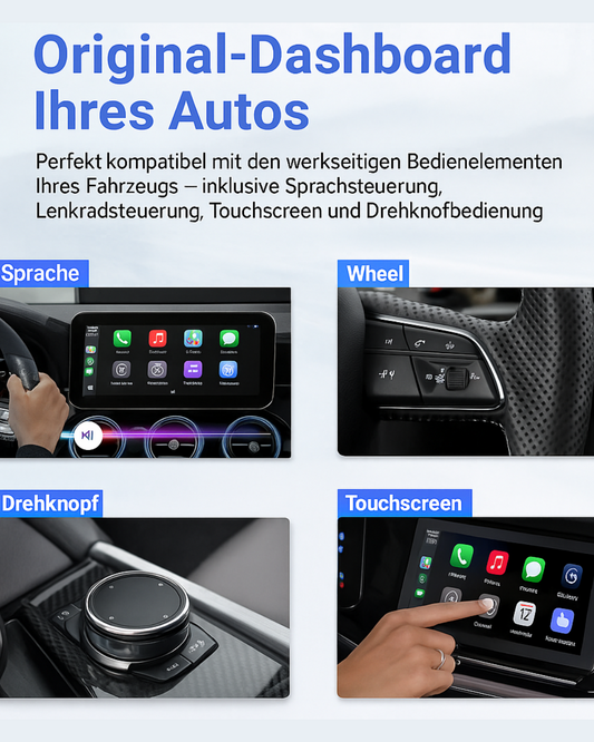 Ottocast Play2Video PRO – Kabelloser CarPlay & Android Auto Adapter mit Streaming-Funktion